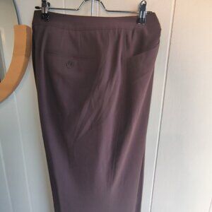 Worthington dress Pant in Brown. Modern Fit Wide Leg  Sz 18 Po;yester blend